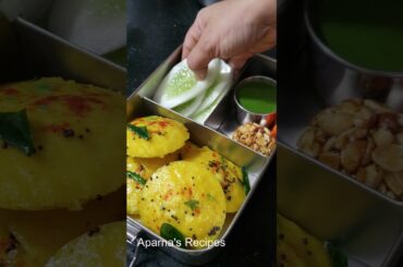 Instant Healthy tiffin Suji Besan Idli Dhokla #shortsvideo #food #recipe