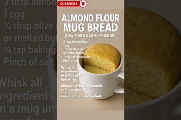 3 Healthy Mug Bread Recipes in 5 Minutes | Easy Breakfast Ideas #shorts #viral #food #cooking