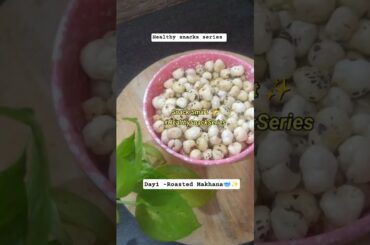 The Simplest Snack Ever! Salt & Pepper Makhana Recipe | No Oil | #shorts #healthysnacksseries