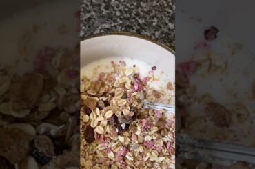 Healthy breakfast option..! #healthybreakfast #granola #yogurt #yt #ytshorts #halime #halimehatun