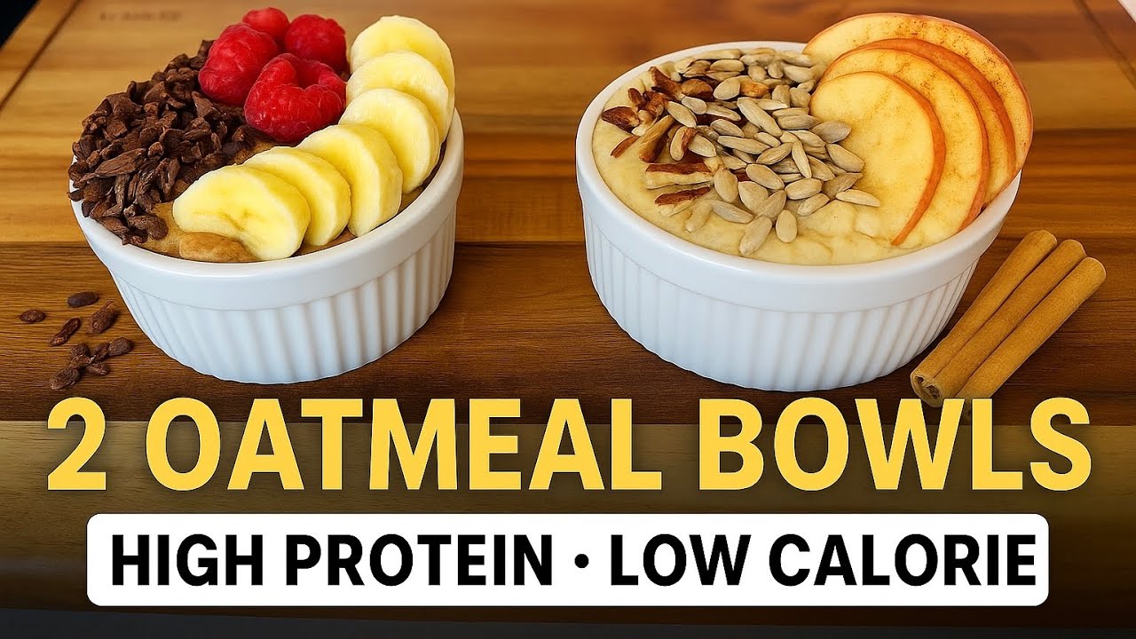 2 Easy Oats Breakfast Recipes | High Protein (~25g) 2 Easy Oats Breakfast Recipes | High Protein (~25g)