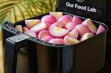 Crispy Onion Fry in Air Fryer | Healthy Crunchy Snack Recipe Step-by-Step @YourFoodLab