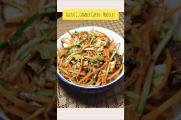 Healthy 2-Minute Cucumber Carrot Noodles | Weight Loss Dinner Idea”