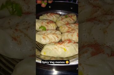 DELICIOUS Veg Momos Recipe For a Healthy Snack? #food #shortvideo #shorts #trending #recipe