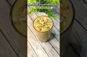 Healthy Fruit Smoothie | 3-Ingredient Breakfast Drink | Kitchen Mastani #recipe #drink #shortsfeed