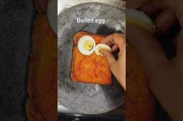 Bread Boiled Egg Pizza Healthy Breakfast Recipe #ytshorts