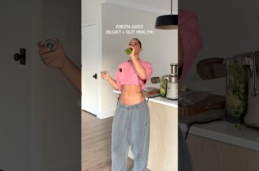 Green juice for Gut health + bloat #healthy