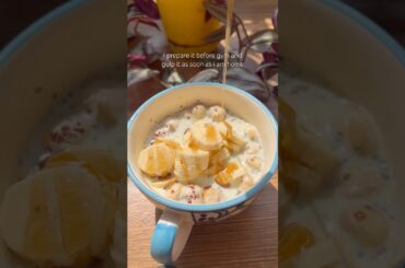 2 min Post workout bliss, chia pudding with makhana, easy, quick healthy  #shorts #trending #viral