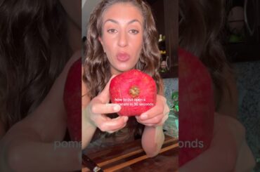 How to Cut a Pomegranate in 30 Seconds Easy Healthy Kitchen Hack