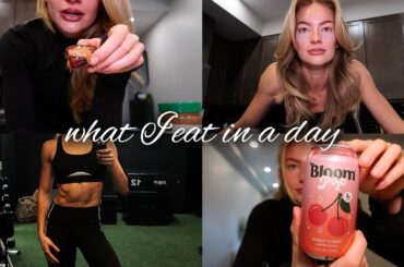 What I Eat In A Day | healthy recipes, my full workout, and health tips!