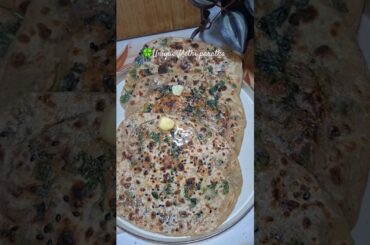Soft and Crispy Methi Paratha | Methi Paratha recipe #healthy #breakfast #winter #shortsfeed