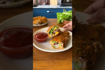 Healthiest Veggie Wrap Ever | No Frying, No Maida, Just Goodness