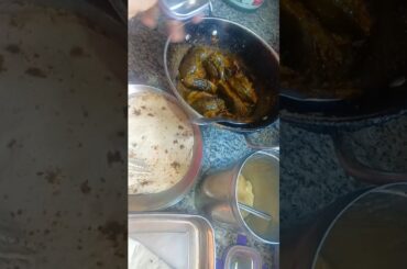 Healthy lunch idea for kids. Bangan bharva and chapati.