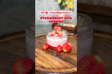 Strawberry Chia Pudding Recipe | Healthy Breakfast #shorts #viralshorts #food #easy #quickrecipe