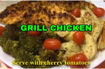 Grilled Chicken with Baked Potatoes & Broccoli | Healthy & Easy Dinner Recipe | Its Faiza’s Kitchen