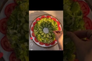 Beautiful and healthy salad decorations ideas#viral #2025 #shorts