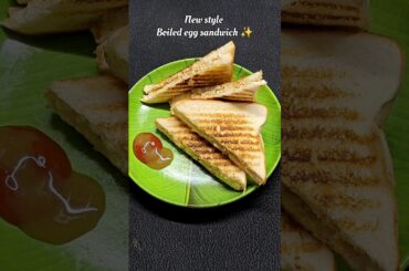 Boiled Egg Sandwich Recipe | Quick & Healthy Breakfast Sandwich | Foodsteps #shorts #eggsandwich