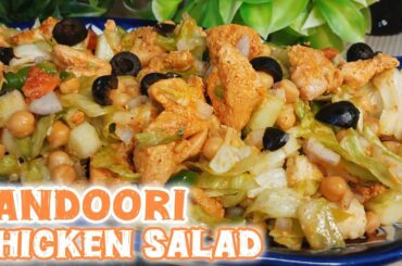 Tandoori chicken salad | chicken tandoori salad | salad with tandoori chicken