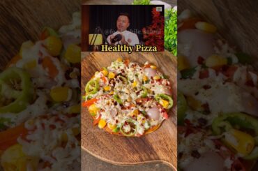 Try this Healthy Pizza for your kids with highprotein twist in the base #healthypizza #pizzarecipe
