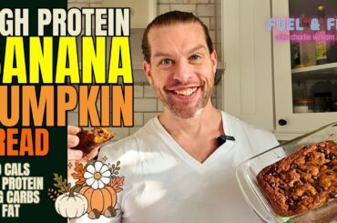 Healthy Fall Banana Pumpkin Bread | No Sugar, All Flavor, Pure Protein