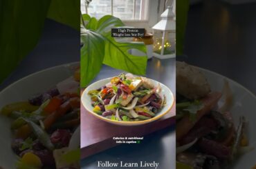 High Protein Weight loss Stir Fry Recipe #shorts #stirfry #mealprepideas #weightlossrecipes #healthy