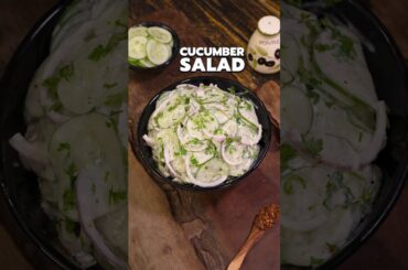 Cucumber Salad | Easy 5-Minute Salad Recipe | Quick & Low-Calorie Veg Salad
