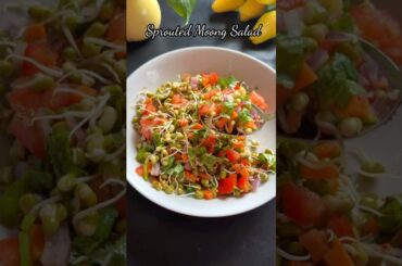 Sprouted Moong Salad #sprouts #healthysalad #youtubeshorts #shorts