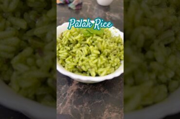 Palak Rice #shorts #mycooking #food #explore #rice #diet #healthy #dinner #recipe #food #viral