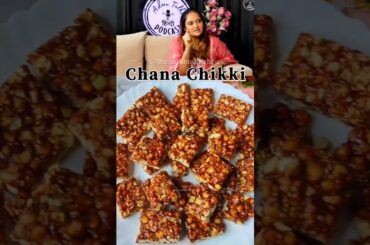 Jaggery Chana Chikki #gudchikki #chikki #healthy #recipe #shorts #ytshorts
