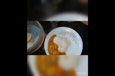 healthy breakfast ideas/idli and sambhar