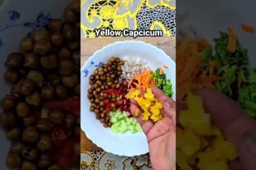 5-Minute Black Chana Salad | No Oil, No Cooking,Only Nutrition #youtube #youtuber #avacadotoastgoals