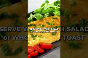 Savory Omelette in Seconds - so Healthy and Delicious! #Shorts #Healthybreakfast #Omelette