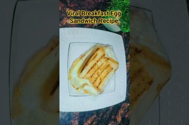 Quick and Easy Breakfast Eggs Sandwich | Viral Egg Sandwich Recipe /#shorts