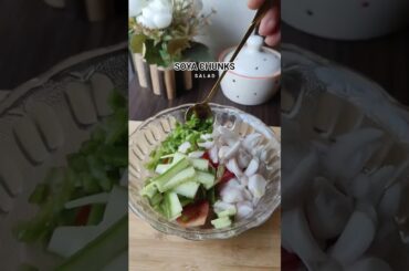 5-Minute High Protein Soya Chunks Salad | Weight Loss Recipe | Easy Healthy Meal