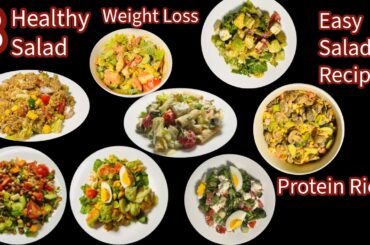 Lose Weight Tasty | 8 Salad Recipes for the Week | Fresh & Flavor-Packed Salads You Can Make in Min
