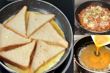 Healthy Bread Egg Sandwich Pizza | New Bread & Egg Recipe