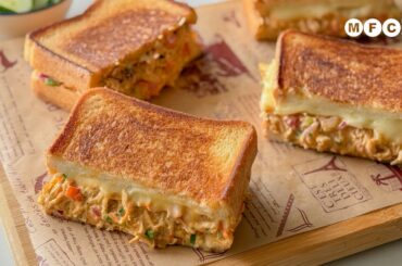 Chicken Melt Sandwich Recipe | Creamy & Cheesy Chicken Sandwich