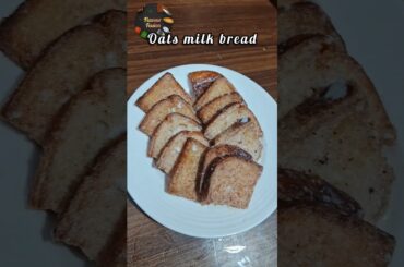 Oats milk bread #ytshorts #food #tasty #healthy #trending #viral #sweet