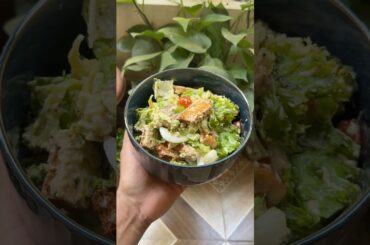 Today my tasty lunch is Caeser Salad #viral#trending#caeser#salad#healthy#food#shorts#fyp#ashortaday