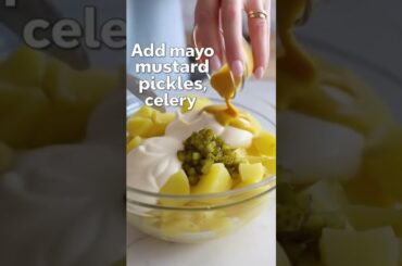 5 Ingredients = The Creamiest Potato Salad                              #food #recipe #salad #