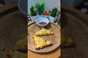 Chilli Cheese Corn Toast | Brown Bread Recipe | Wheat Bread | Healthy Snack #trending #viralvideo