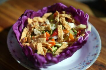 Healthy Crunchy Cabbage Salad with Asian-inspired Dressing