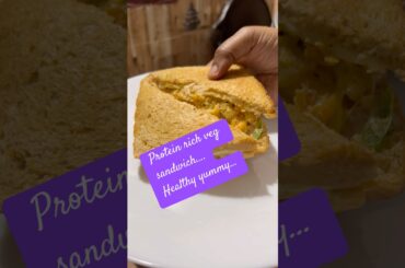 Healthy protein rich veg sandwich#protienrichbreakfast#food #harilakshminest #viralshorts #trending