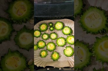 Crispy Karela Chips/Ring Snacks Recipe in Air Fryer #shorts #youtubeshorts #viral #trending #short