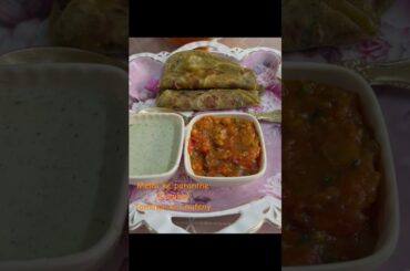 Methi ke Paranthe &Tamatar ki Chuteny #shortsfeed #cooking #youtubeshorts #recipe #