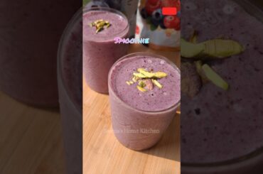 Rainbow Smoothie Series- EP-1| Healthy Violet Berry Smoothie| #smoothie #shorts #recipe #blueberry