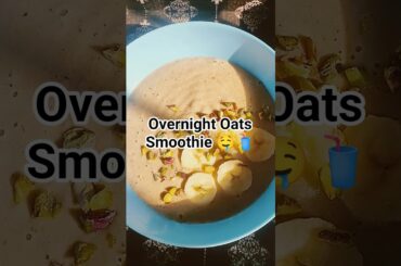 PCOS friendly Overnight Oats Smoothie Healthy Breakfast#shorts #viralshorts #healthyrecipes