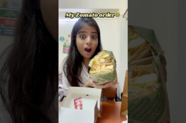 Zomato HEALTHY finds #shorts #healthyfood #zomato #zomatoorder #sandwich #multigrain #hostel
