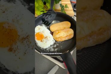 5 Min Egg Toast - Crispy One Pan Egg Toast #asmr #easyrecipe #breakfast