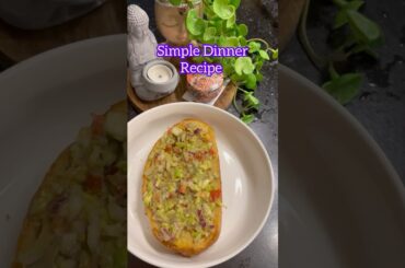 Simple dinner: crispy sourdough, smooth avocado#easy #healthy #ytshorts #viralvideo